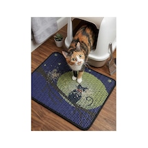 Kedi Desenli Tuvalet Önü Paspası 60x45 Çok Renkli - 580275629 Çok Renkli - 580275629