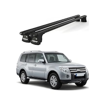 Trio-ı Mitsubishi Pajero 2006 Ve Sonrası Uyumlu Siyah Kilitli Ara Atkı 120cm Port Bagaj Tavan Barı
