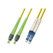 Cabex - Fc/Apc 'den Lc/Upc 'ye Dublex Fiber Optik Patchcord Singlemode 3 Mt