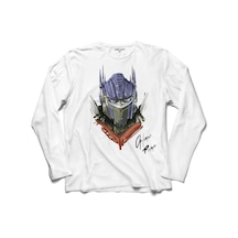 Transformers Optımus Prıme Logo Deceptıcon 3 Uzun Kollu Tişört (518430525)