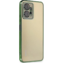 Newface Xiaomi Redmi Note 12 4g Kılıf Razer Lensli Silikon - Yeşil