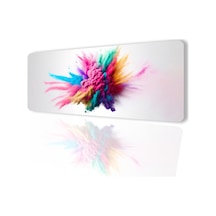 Sonictouch Duman Smoke Kaymaz Gaming Oyuncu Masaüstü Dikişsiz Yeşil Pembe Sarı Klavye Mouse Pad 32x7