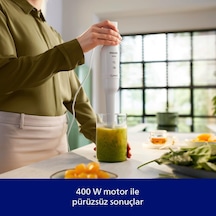 3000 Serisi El Blenderi Ve Ölçü Kabı, 400w Motor, Promix Teknolojisi, Sıçramayı Önleyen Bıçak Koruması, Ergonomik Tutuş, Kompakt Tasarım Hr2520/00 Belirtilmemiş