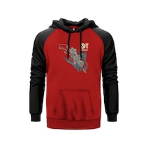 Dark Tranquillity Atoma Kırmızı Renk Reglan Kol Sweatshirt