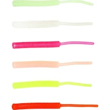 Captain 3520 Mini Worm Floating 5 Cm Aromalı Lrf Silikon Yem 10'lu