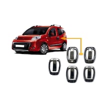 Citroen Nemo Uyumlu 2008 Ve Üzeri Krom Kapı Kolu Ve Çerçeve 5 Kapı 10 Parça Paslanmaz Çelik