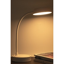 Şarjlı Dokunmatik Led Çalışma Okuma Işığı Flexible Masa Lambası 3 Kademeli