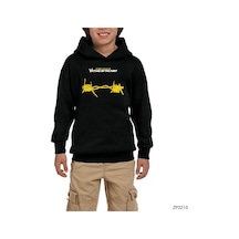 Zepplin Giyim Robin Trower Victims Of The Fury Siyah Çocuk Kapşonlu Sweatshirt
