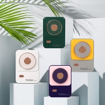 Mufunye Taşınabilir Şarjlı Mini Fan - Boyun, Bel Veya Masa Üzerinde Kullanım - 3 Hız Ayarlı - 1200mah Pil