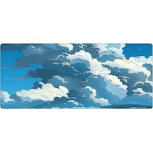 Gaming Mouse Pad 70x30 Mouse Pad Xl Büyük Oyuncu Mouse Pad Speed Bulut Mousepad Blue Cloud, 70x30 Cm 3mm Kalınlık