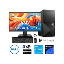 Dell Vostro D18D Core i3 13100 16 GB 256 GB M.2 NVME SSD 24" W11P Masaüstü Bilgisayar