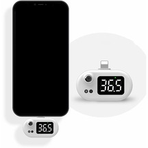 Mini Taşınabilir Kızılötesi Usb Cep Telefonu İphone Fişi İçin Dijital Alın Termometre Dedektörü