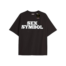 Flood Of Style Siyah Oversize T-shirt Symbol Özel Tasarım
