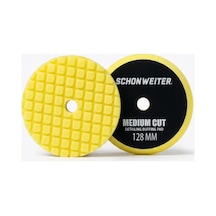 Oto Orbital Orta - Medıum Cut Çizik Giderici Pasta Cila Süngeri Sarı 5 İnç - 128 Mm
