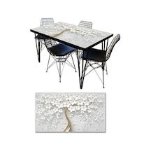 Masa Kaplama Folyosu Mobilya Masa Kaplama Folyoları 3D Beyaz Ağaç (540882997)