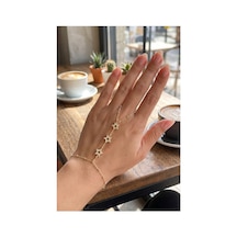 Gold Renk Pirinç Zirkon Taşlı Yıldız Model Şahmeran Tj-sn818 Evimdeyokyok Altın