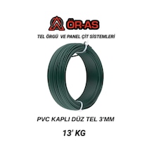 Pvc - Kaplı Düz Tel - 3 Mm Kalınlık - 13 -kg