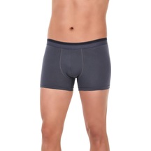 6 Adet Yıldız Erkek Likralı Formen Boxer Short Füme 369 Füme
