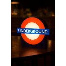 Underground Tasarımlı Gece Lambası Dekoratif Aydınlatma Çok Renkli