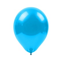 Metalik Mavi Balon 10'Lu Paket