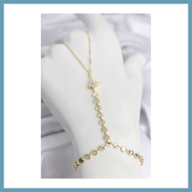 Bezos Gold Renk Pirinç Kutup Yıldızı Zirkon Taşlı Şahmeran Mbt06