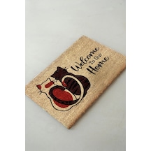 Coco Familiare 40 X 60 Cm Kıl Paspas , İç Ve Dış Kapı Paspası Kahverengi