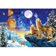 Castorland 1000 Parça Puzzle Howling Wolves