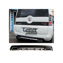Fiat Fiorino Difüzör Arka Tampon Eki 2 Egzoz Çıkışlı Gri Lüx Tip