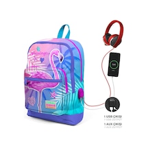 Coral High Kids Flamingo Desenli Lavanta Pembe Usb Şarjlı Kulaklı