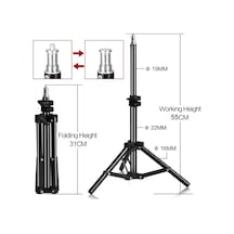Fototek 2 Metre Light Stand  Işık Ayağı 200 Cm 3 Kg Kapasiteli