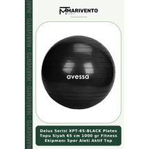 Delux Serisi Xpt-65-black Plates Topu Siyah 65 Cm 1000 Gr Fitness Ekipmanı Spor Aleti Aktif Top