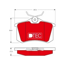 Vw Golf 5 Arka Fren Balatasi 2003-2009 Trw Gdb1330dte