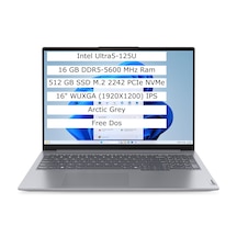 Lenovo ThinkBook 16 G7 IML 21MS005KTR Ultra 5-125U 16 GB 512 GB SSD 16" Dos Dizüstü Bilgisayar