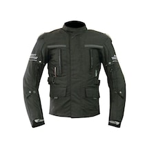 Motoanl Motosiklet Montu Maxdura Kumaş 4 Mevsim Titanyum Korumalı Mont Füme