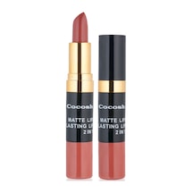 Cocosh She Ruj - Matte Smile Lipstick & Lipgloss 2 In 1 04 Brown 8681569700499 - 04brown Diğer