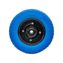 Tr El Arabası Yük Taşıma Tekeri Rulmanlı Patlamayan Poliüretan Teker Pu Dolma Tekerlek 350x70 Mm