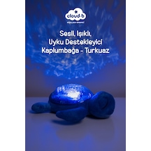 Cloud-b Ağlama Sensörlü ve Melodili Kamplumbağa Uyku Arkadaşı 28x27x10 Cm Mavi