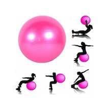 Slipt 65 Cm Pembe Pilates Topu, Yoga Egzersiz Topu, Şişirme Pompası Dahil