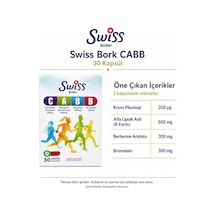 Swiss Bork Cabb Krom Ve Bitkisel Bileşen Kompleksi 30 Kapsül
