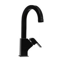 Kuğu Eviye Lavabo Bataryası Lüx Pirinç Siyah