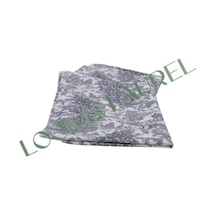 Jakarlı Dokuma Dikdörtgen Masa Örtüsü 160 X 240 Cm Gri Ağırlıklı Acı Kahverengi