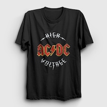 Presmono Unisex High Voltage Ac/dc T-shirt Siyah