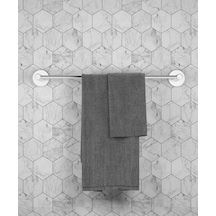 Dolce Krom Uzun Havluluk 40cm Banyo Havlu Askısı Gri Diğer