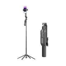 Jmary Kt-299 360 Derece Dönebilen Kablosuz Kumandalı Tripod Ve Selfie Çubuğu Siyah