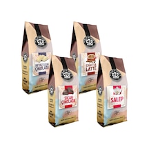 Oze Sahlep + Beyaz Sıcak Çikolata + Sıcak Çikolata + Chai Tea Latte 4 x 250 G