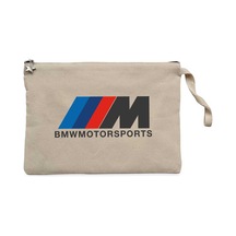 Bmw M Power Motorsport Krem Clutch Astarlı Cüzdan / El Çantası