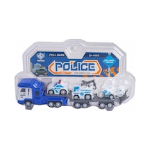 1:60 Çekbırak Taşıyıcı Tır Polıce Çok Renkli