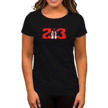 Zepplin Giyim 23 Siyah Kadın Tişört