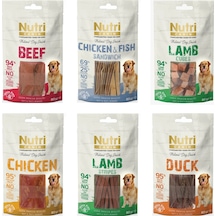 Nutri Canin 6 Çeşit Karma Fileto Köpek Ödülü 80 G X 6 Adet