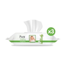 Pure Baby Organik Bambu Özlü Islak Havlu 3 90 270 Yaprak